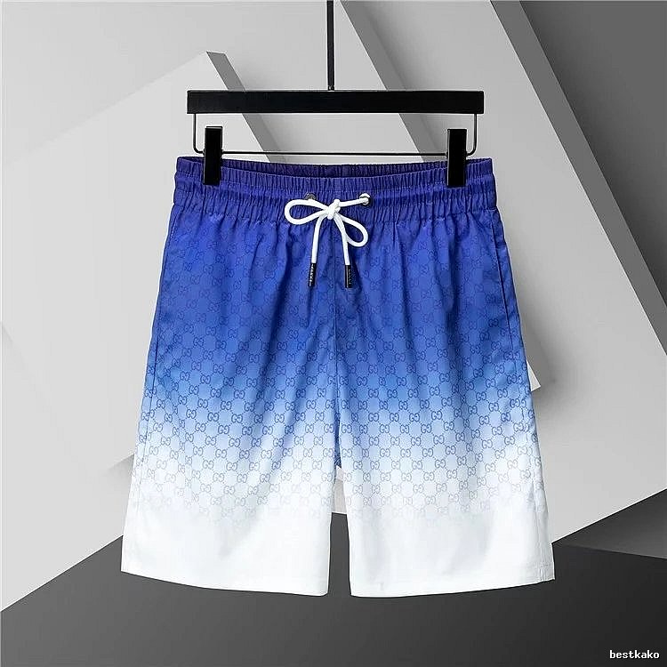 Gucci gradient-style blue and white shorts