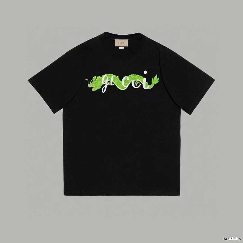 Gucci Year of the Dragon Collection Trendy Black Short-sleeve T-shirt
