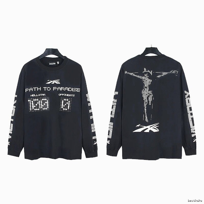 Hellstar Dark Style Printed Black Long-sleeve