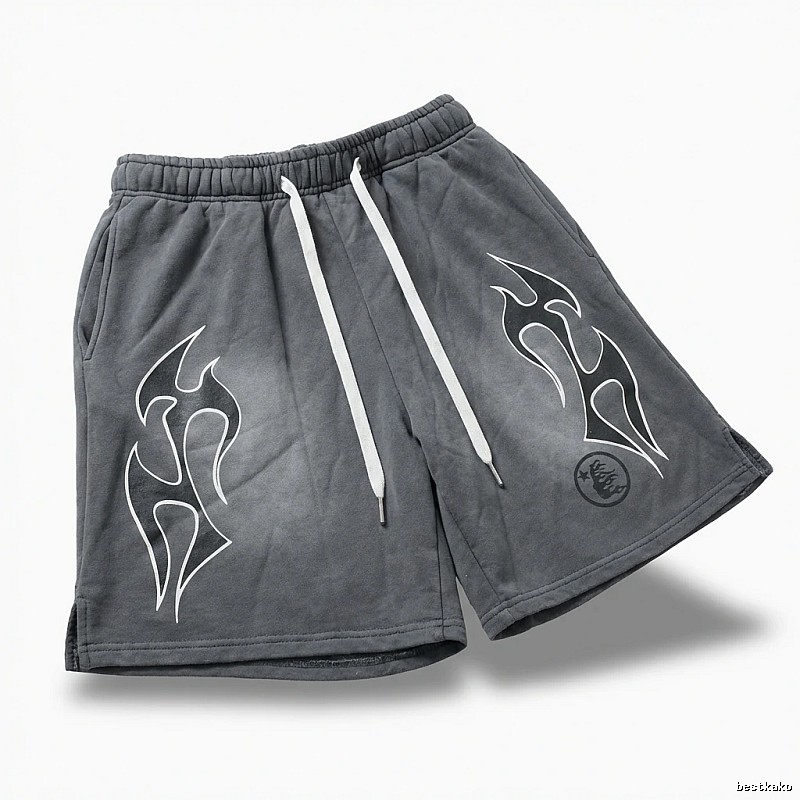 Hellstar Flame Ash Shorts