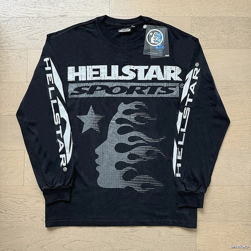 Hellstar Sporty Style Black Long Sleeve