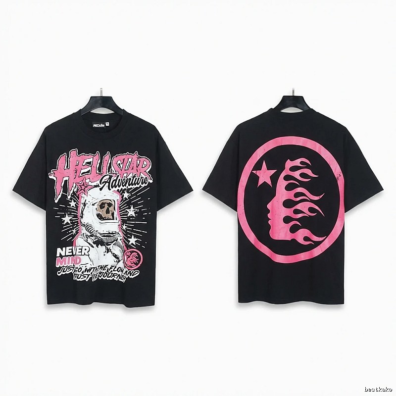 Hellstar Trendy and Cool Black Short-sleeve