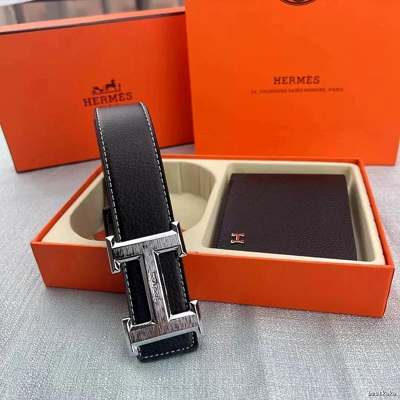 Hermes Smart-Casual Finish Reversible Leather Belt Casual Layering