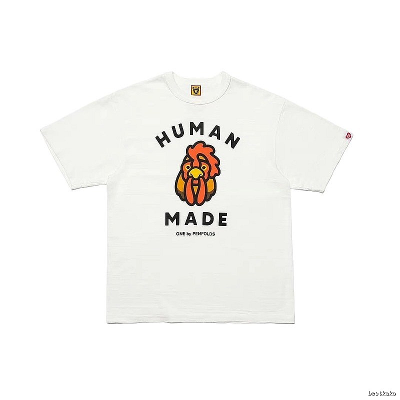 HUMAN MADE x Le Coq Sportif Co-branded Japanese Streetwear White T-Shirt