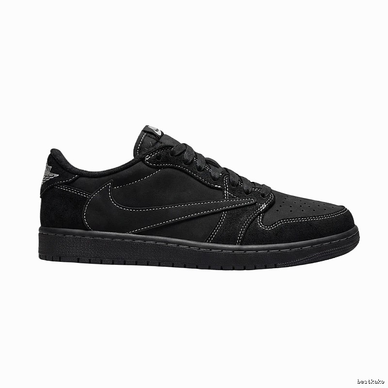 Jordan AJ1 simple style black shoes