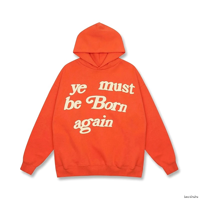 Kanye orange trendy style sweatshirt