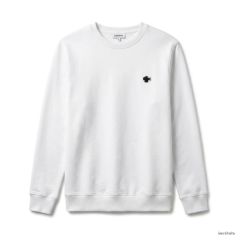 Lacoste simple style white sweatshirt