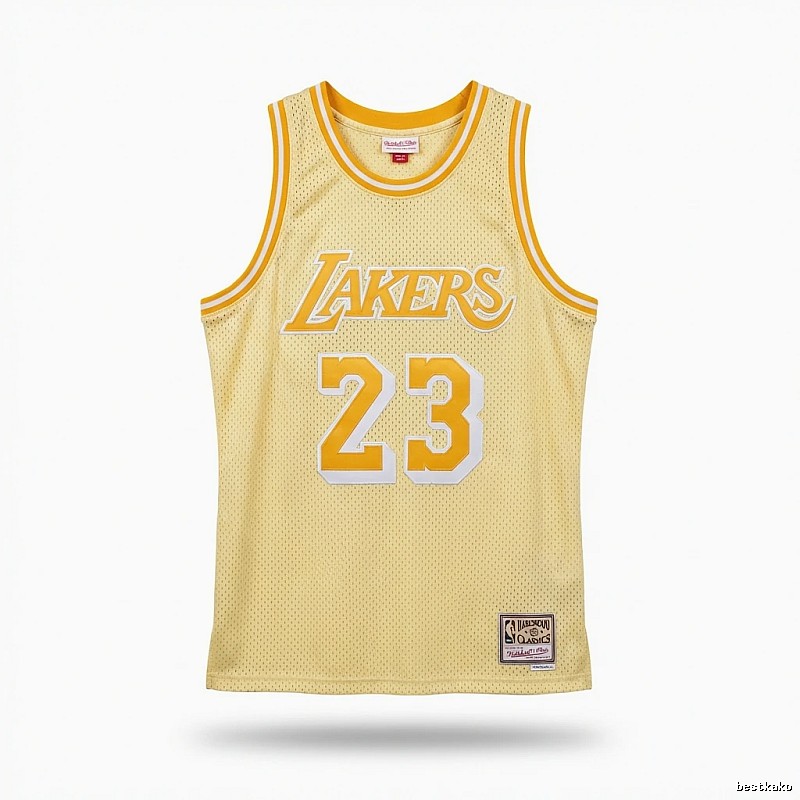 LBJ Lakers retro yellow jersey