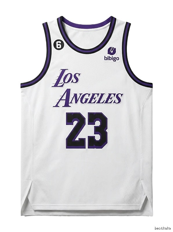 LBJ Los Angeles retro-style jersey