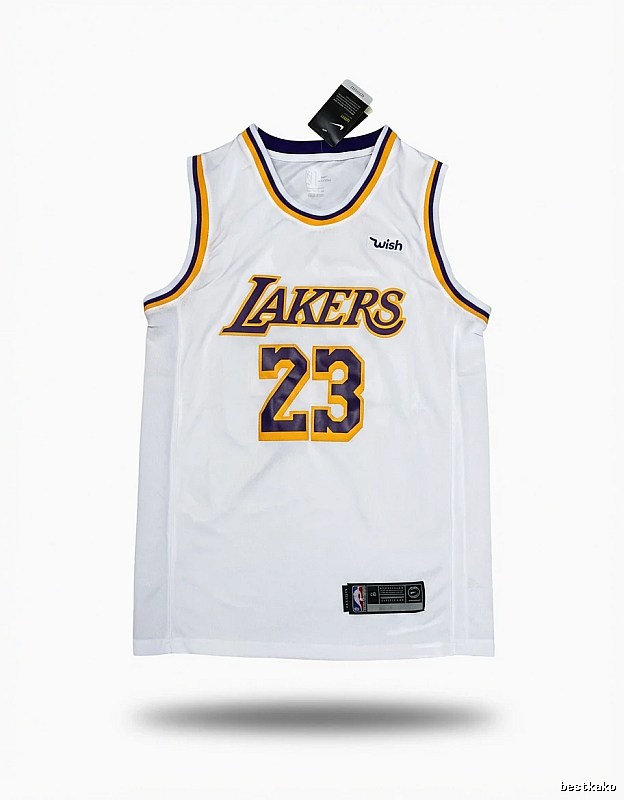 LBJ's retro white jersey of the Lakers