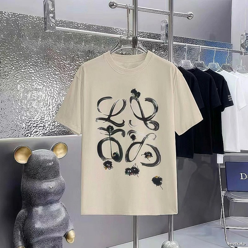 LOEWE x My Neighbor Totoro Co-branded Casual Style Apricot Beige Short-sleeve T-shirt