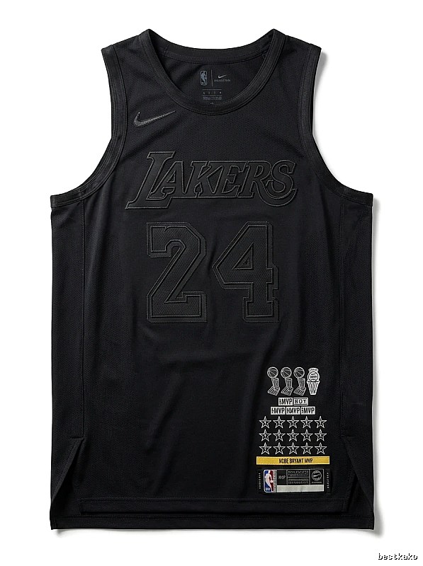 Los Angeles Lakers No. 24 black vest