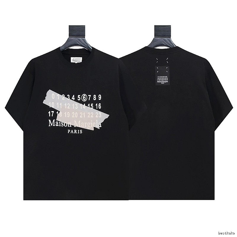 Maison Margiela Digital Print High Street Black T-Shirt