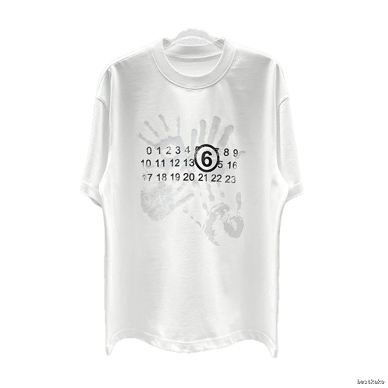 Maison Margiela MM6 Street Style White T-Shirt