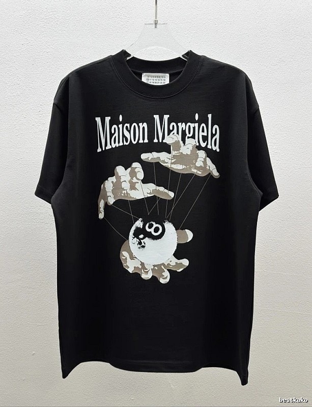 Maison Margiela Puppet Print Trendy Cool Black T-Shirt