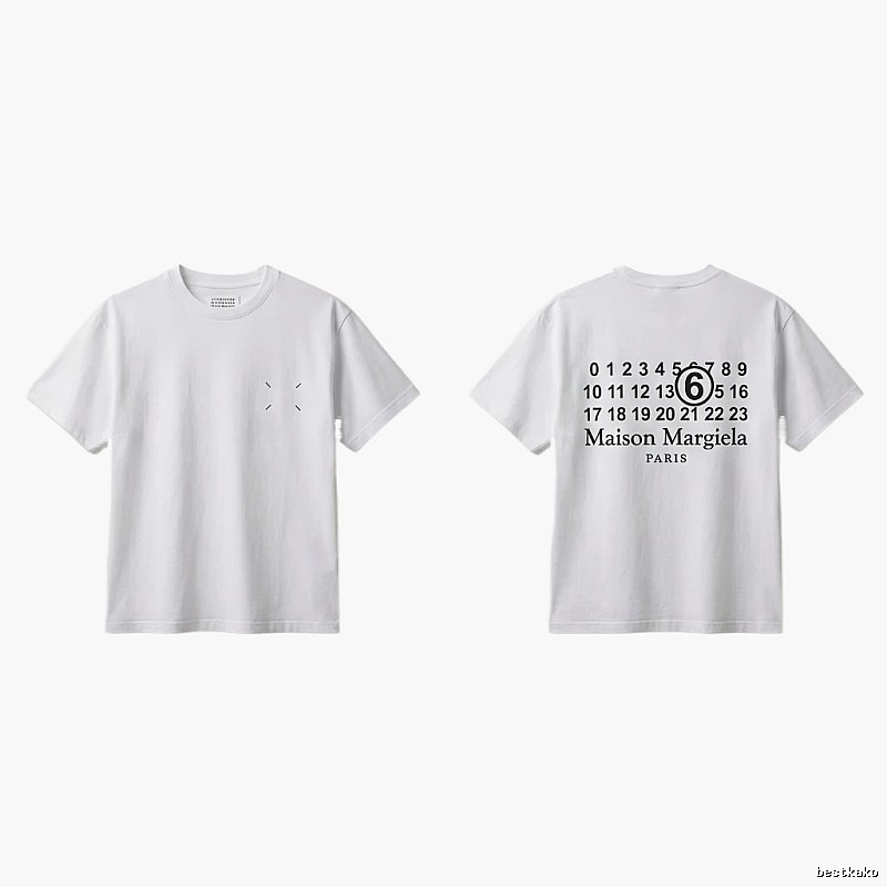 Maison Margiela white T-shirt with digital printing