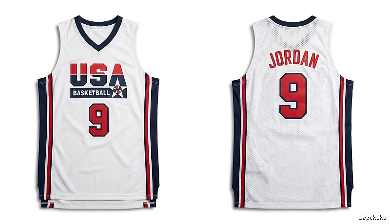 Michael Jordan retro-style white jersey