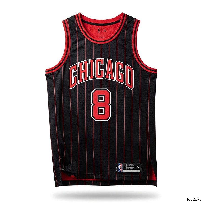 Michael Jordan striped jersey