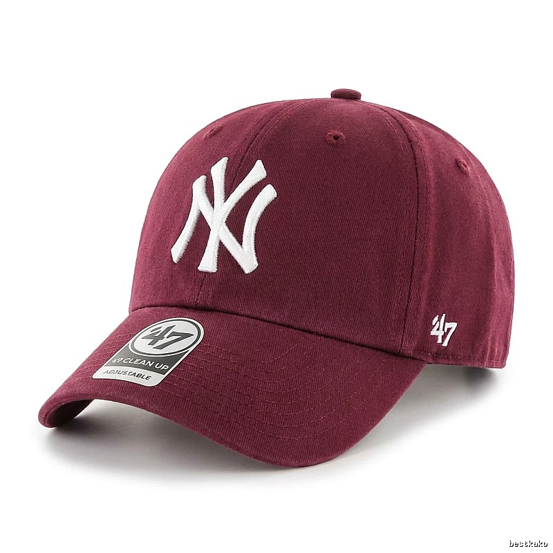 MLB 47 Series Simple Style Burgundy Hat