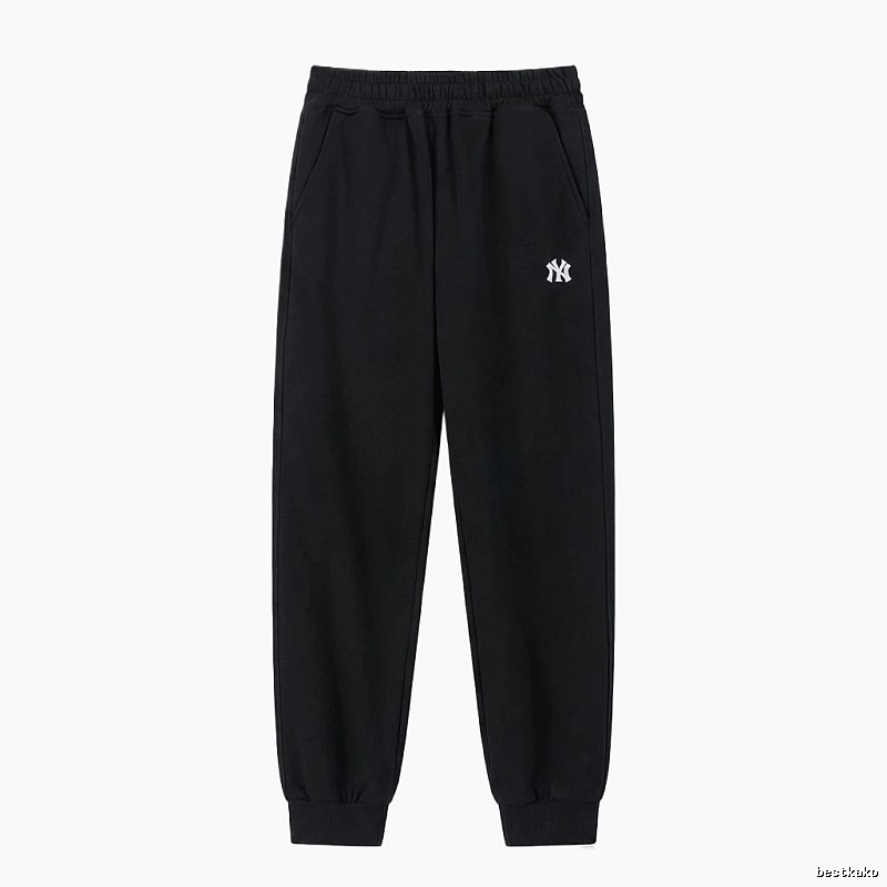 MLB large logo casual style black pants