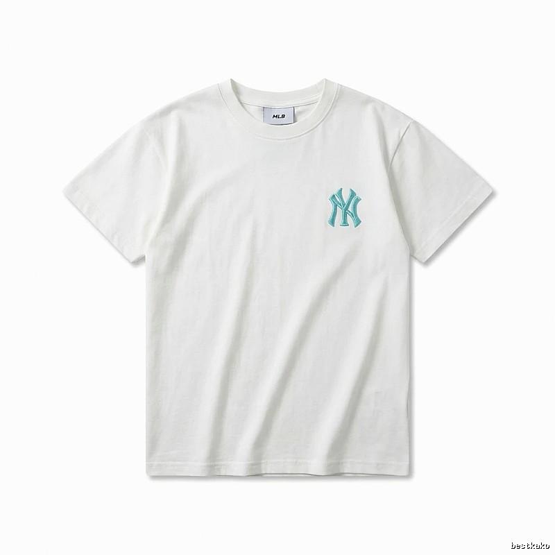 MLB NY Series Simple Style White T-shirt