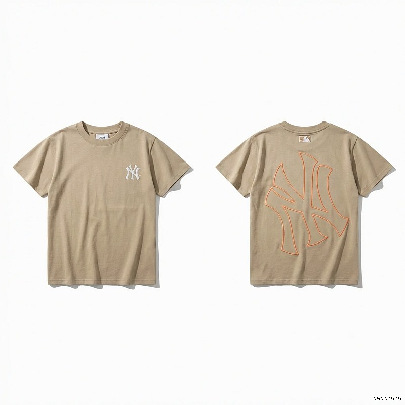 MLB retro style khaki T-shirt
