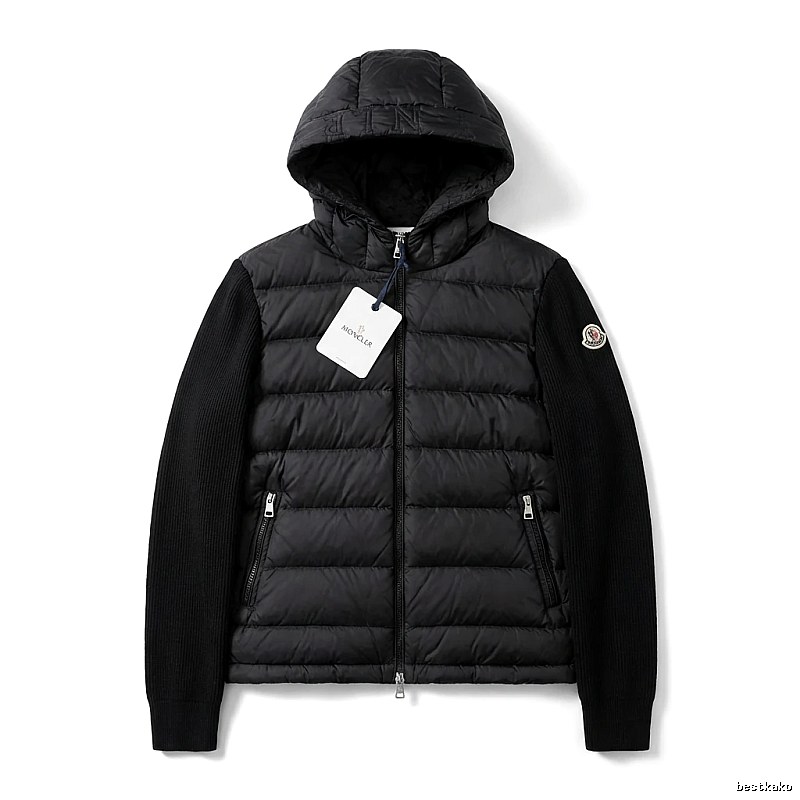 Moncler black stylish down jacket