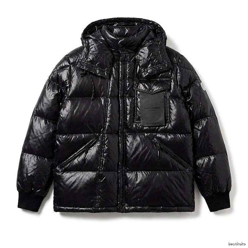 Moncler black trendy and cool down jacket