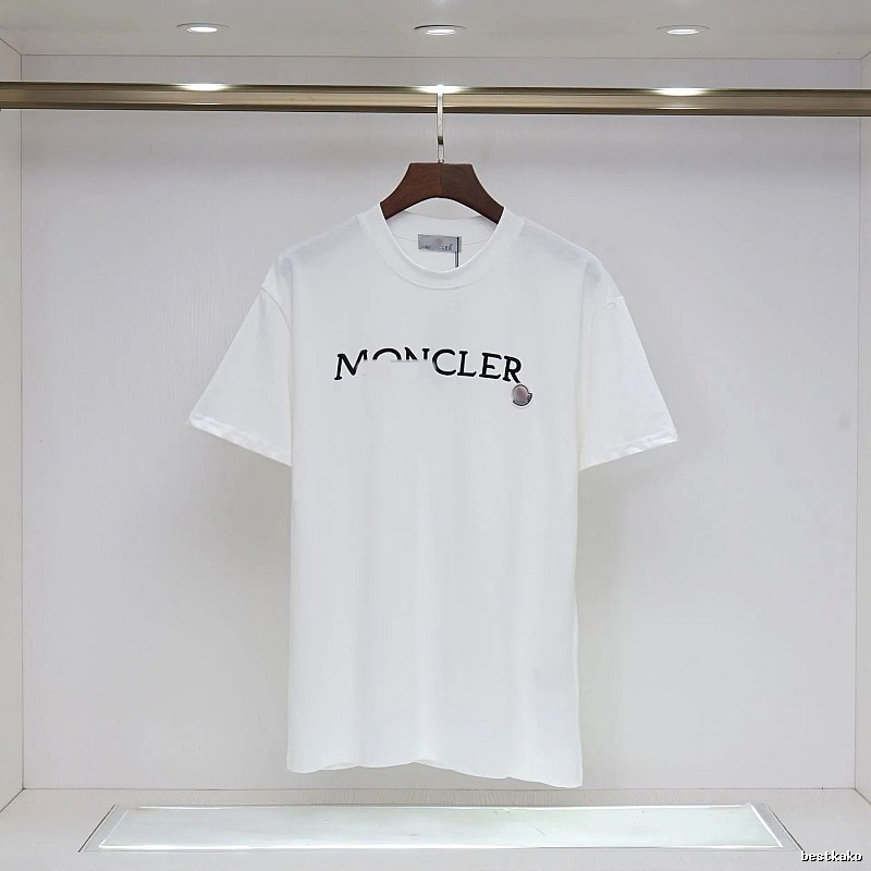 Moncler Classic Collection Minimalist Style White Short-sleeve T-shirt