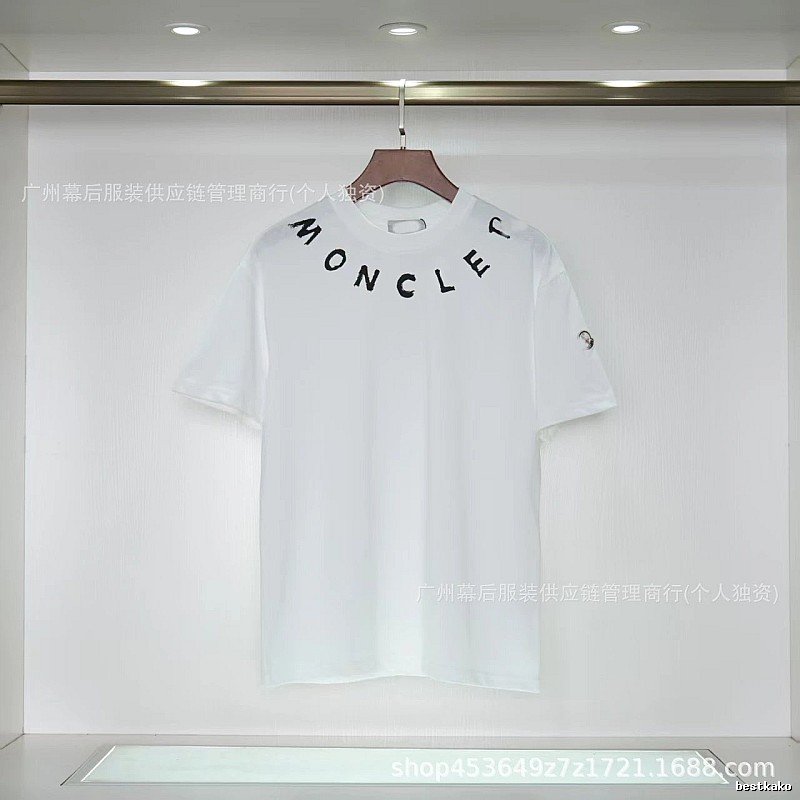 Moncler Graffiti Casual Style White Short-sleeve T-shirt