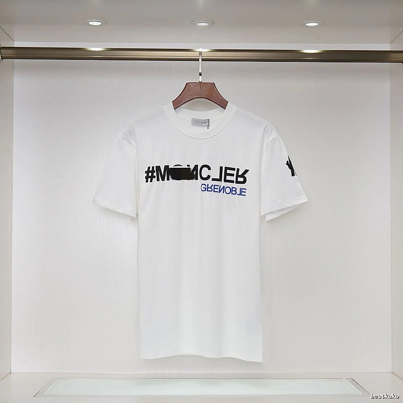 Moncler Grenoble Trendy Printed White T-Shirt