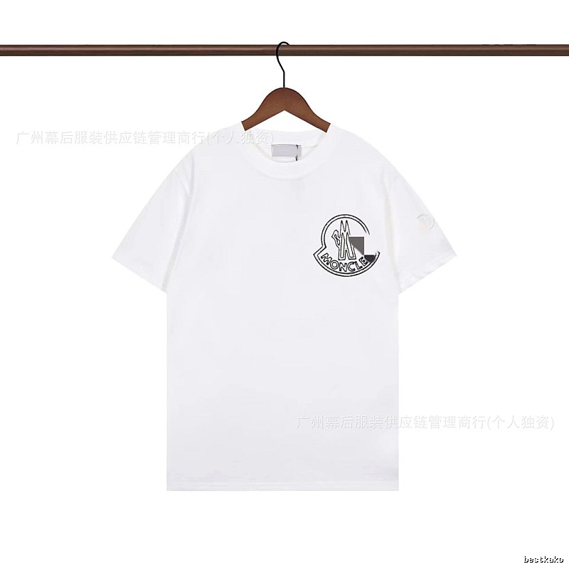 Moncler Logo Casual Style White Short-sleeve T-shirt
