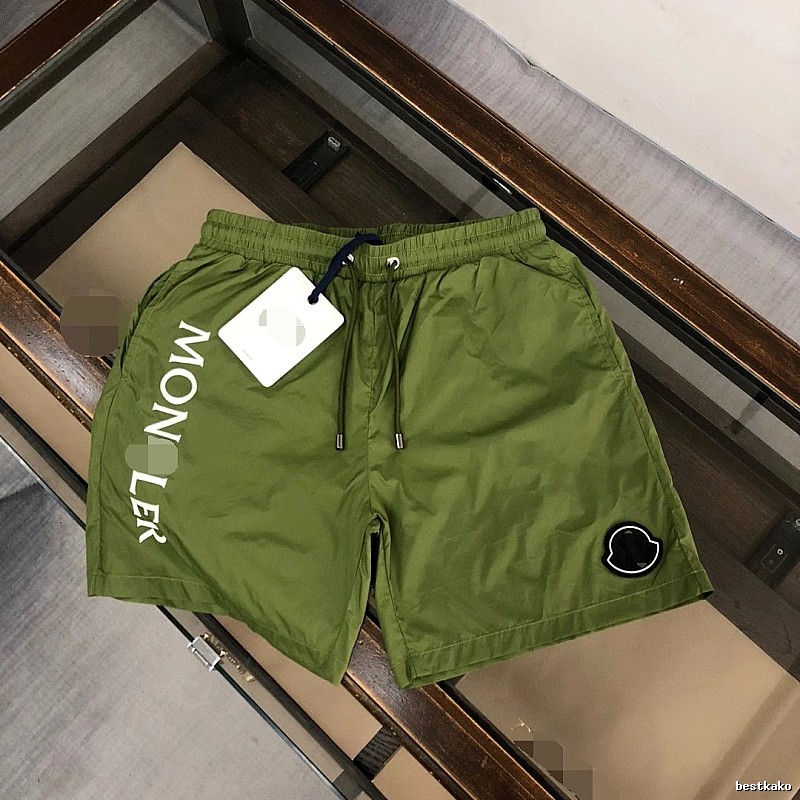 Moncler Printed Collection Casual Style Army Green Shorts