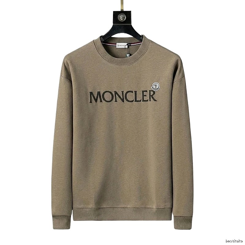 Moncler simple style khaki sweatshirt