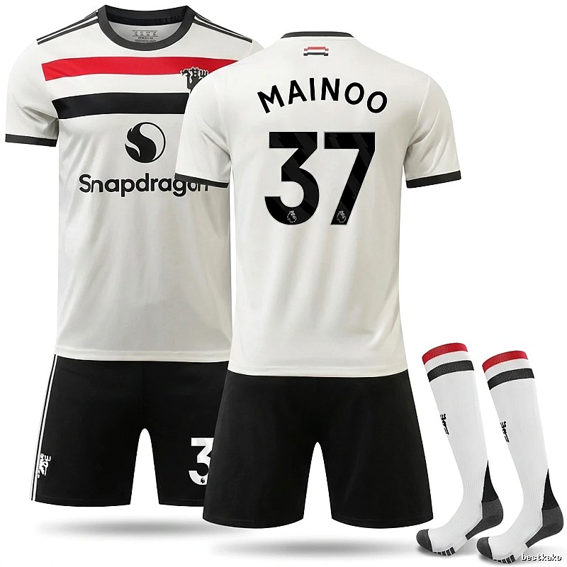 MUFC No. 37 simple black and white jersey