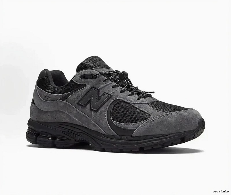 New Balance 2002R Retro Style Grey and Black Shoes