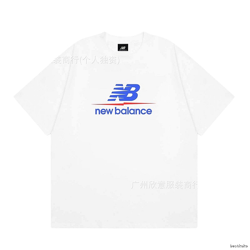 New Balance Printed Casual Style White T-shirt