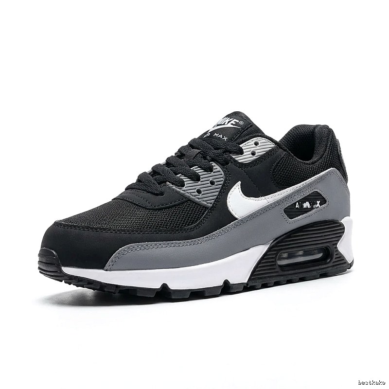 Nike Air Max 90 Black and Grey Athletic Shoes