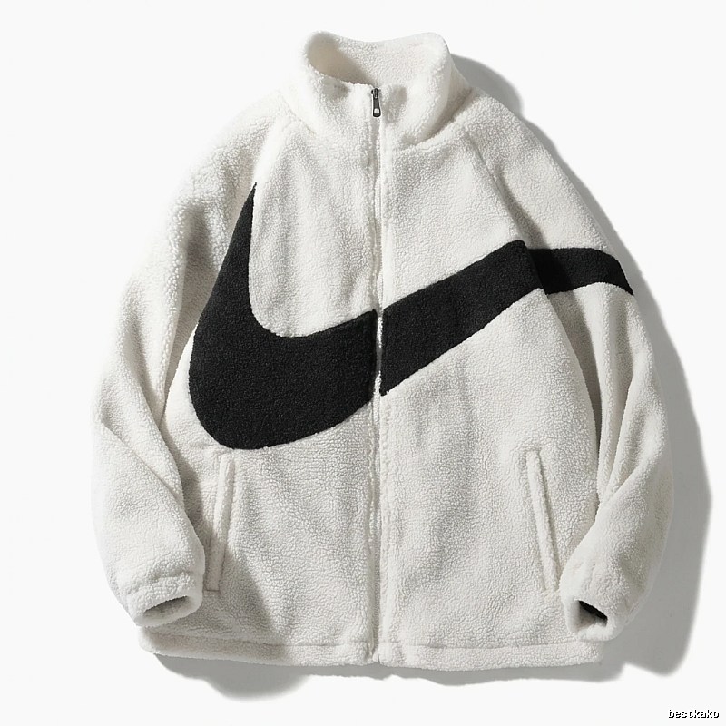 Nike big logo casual white coat