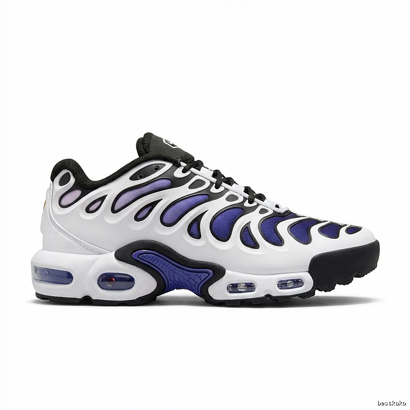 Nike retro white and blue sports shoes