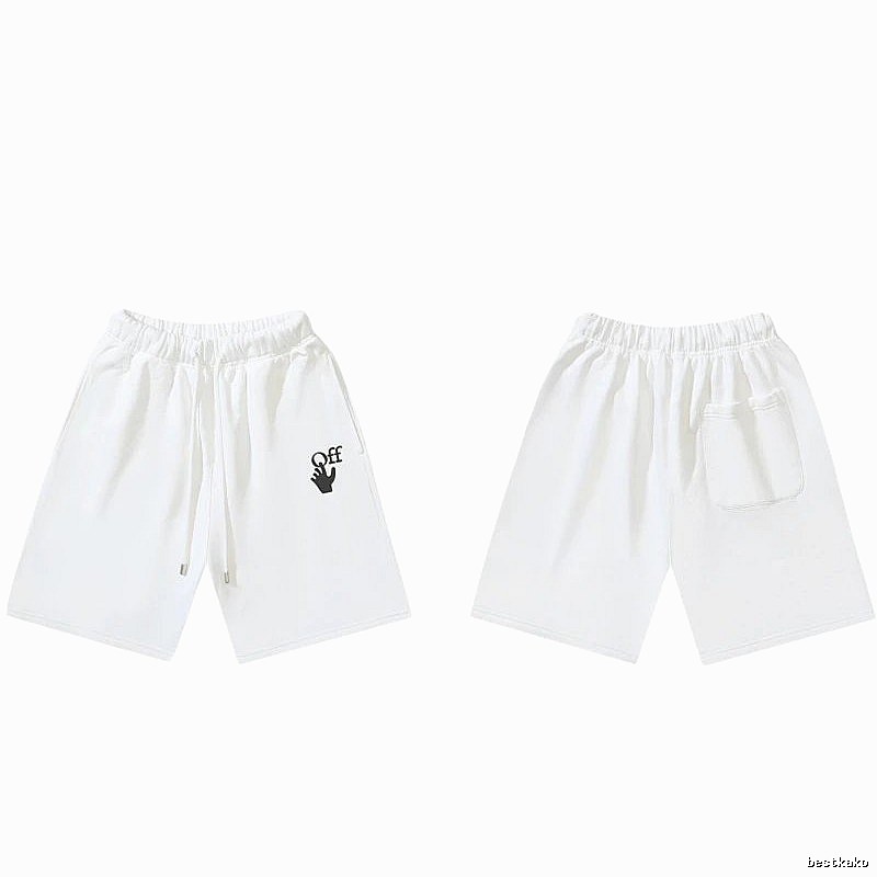 Off-White trendy brand style white shorts