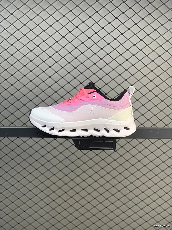 On Cloud Runners with Segmented Sole Pods in Pink