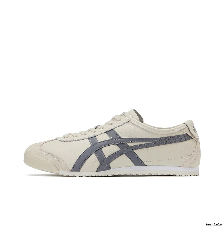 Onitsuka Tiger retro-style gray and white sports shoes