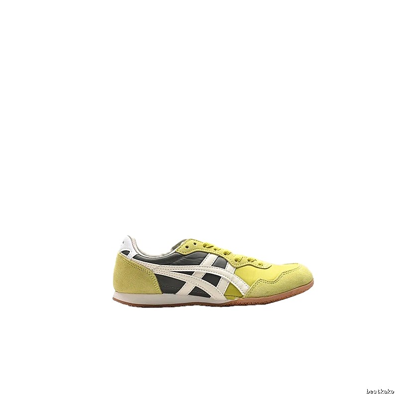 Onitsuka Tiger retro-style yellow and black sports shoes