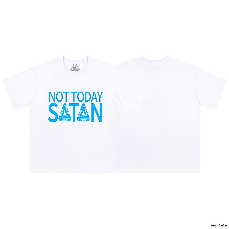 Palace Letter Print Street Style White Short-sleeve T-shirt