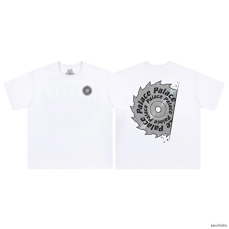 Palace Saw Blade Printed Street-style White T-Shirt