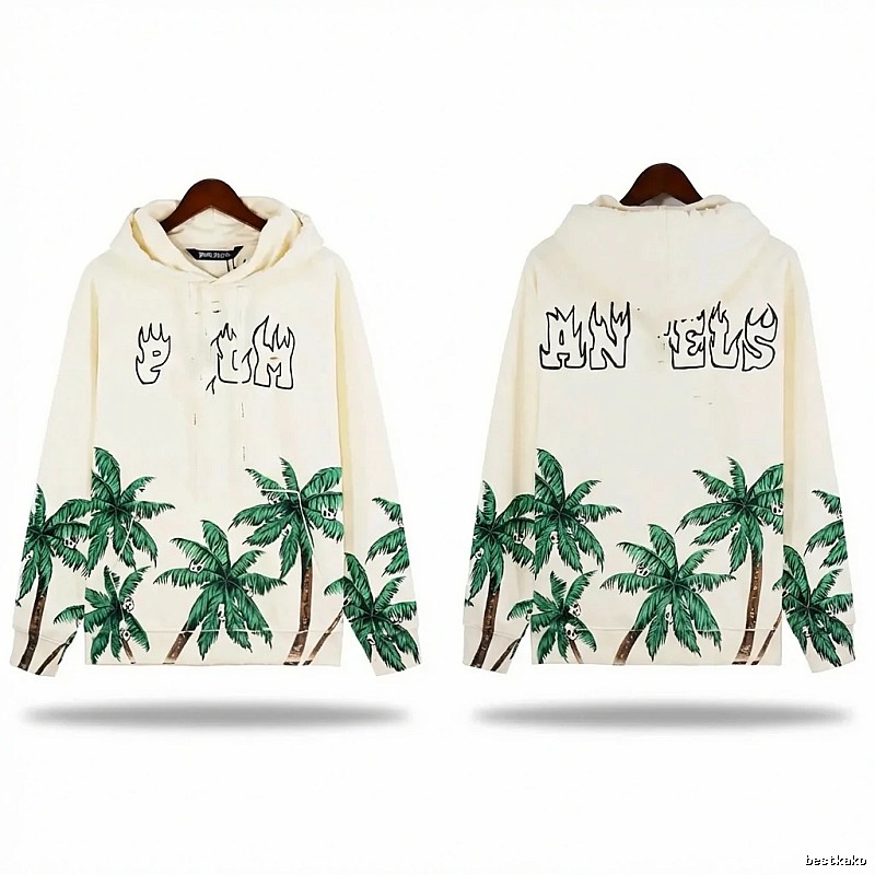 Palm Angels Coconut Tree Print Hoodie