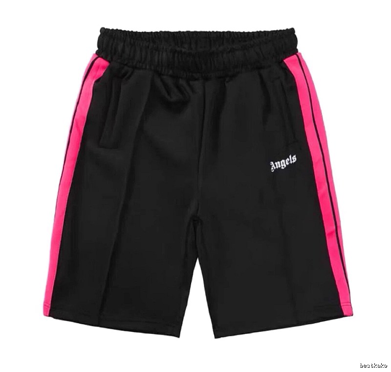 Palm Angels Easy Match Track shorts Black Side Stripe for Everyday Use