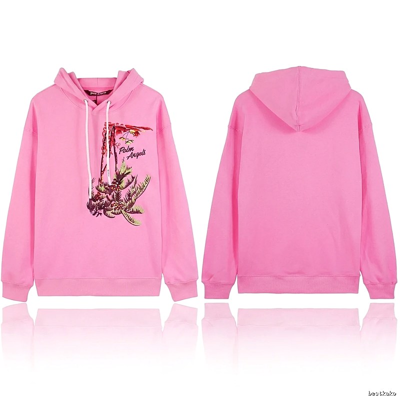 Palm Angels palm tree print pink sweatshirt