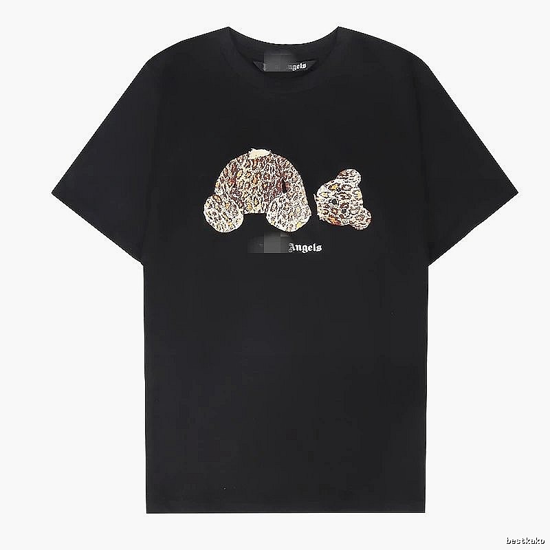 Palm Angels Statement Bear graphic T-shirt White Colorful Bear for Easy Pairing